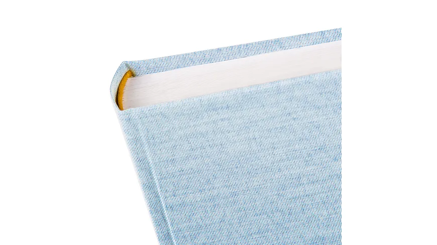 goldbuch Fotoalbum aus recyceltem Ozean-Plastik in blau, 24x25 cm mit 60 weißen Seiten blau
