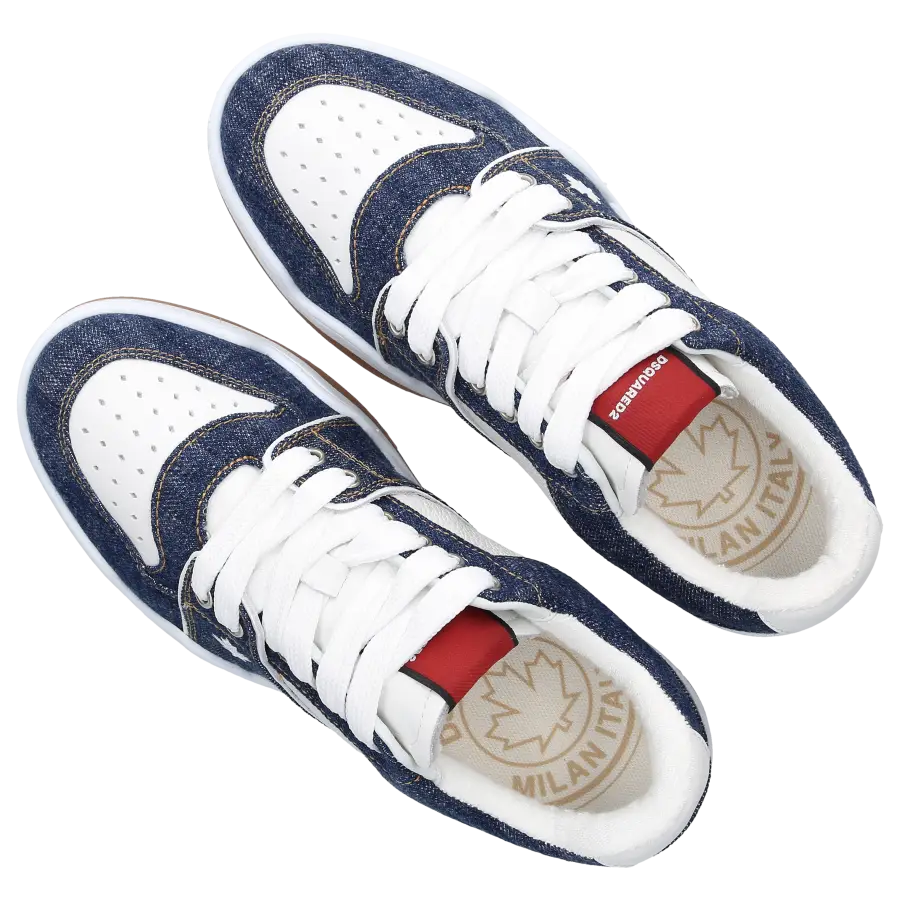 Dsquared2 - Sneaker low SPIKER Kalbsleder Denim - blau