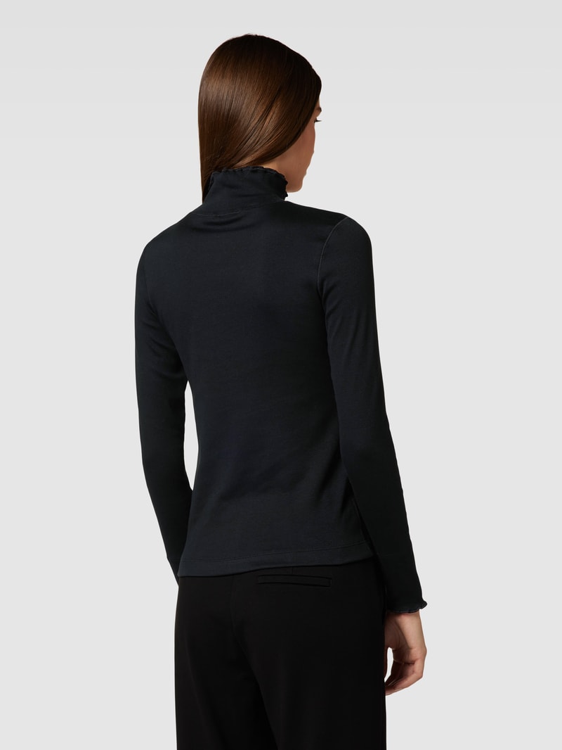 Longsleeve mit Turtleneck in schwarz