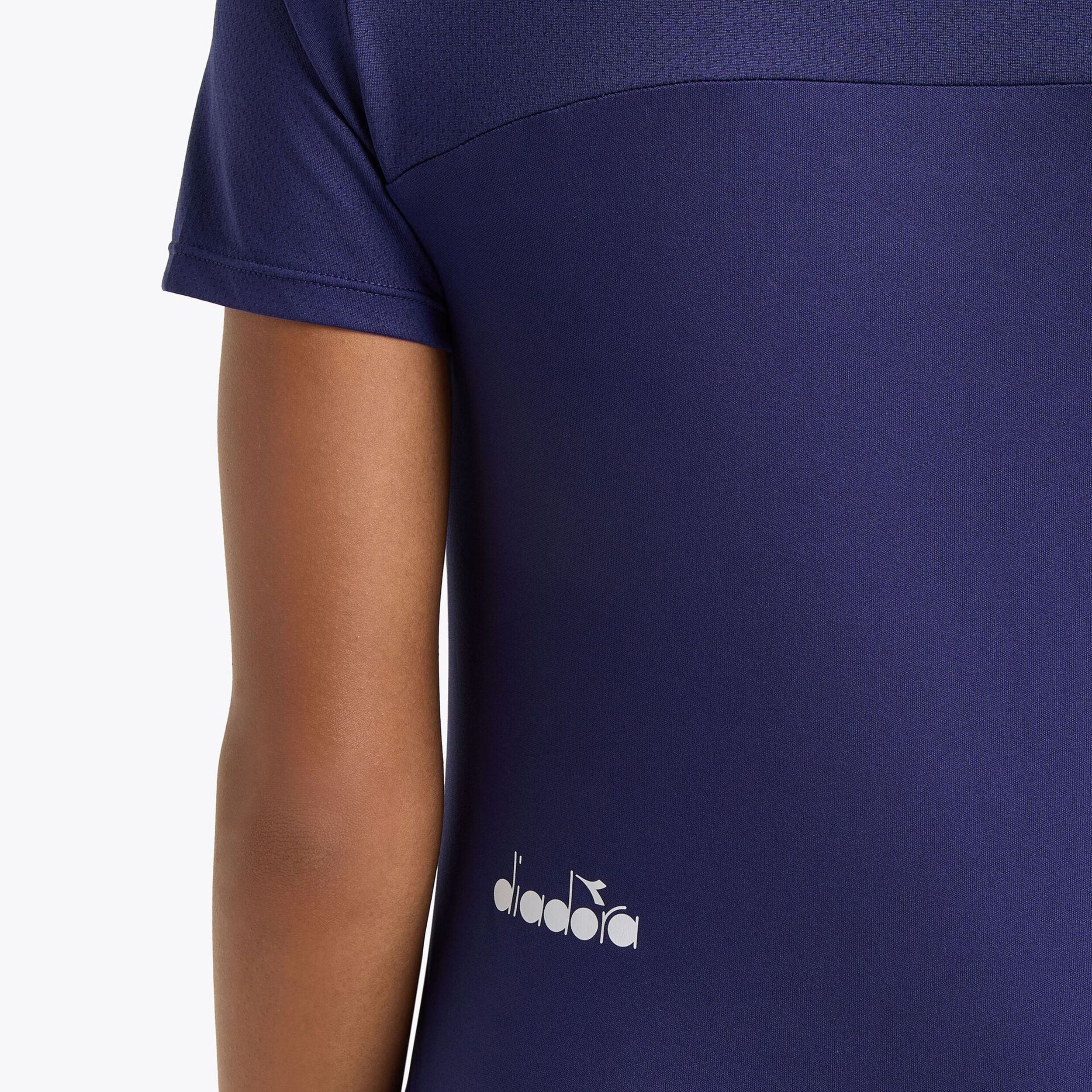 L. Short Sleeve T-Shirt Damen - Blau