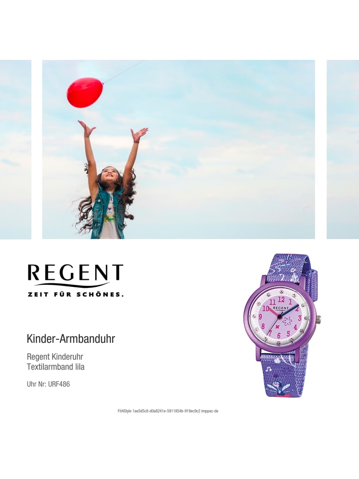 Regent Analog-Armbanduhr Regent Kinderuhren lila klein (ca. 29mm) günstig kaufen onesize