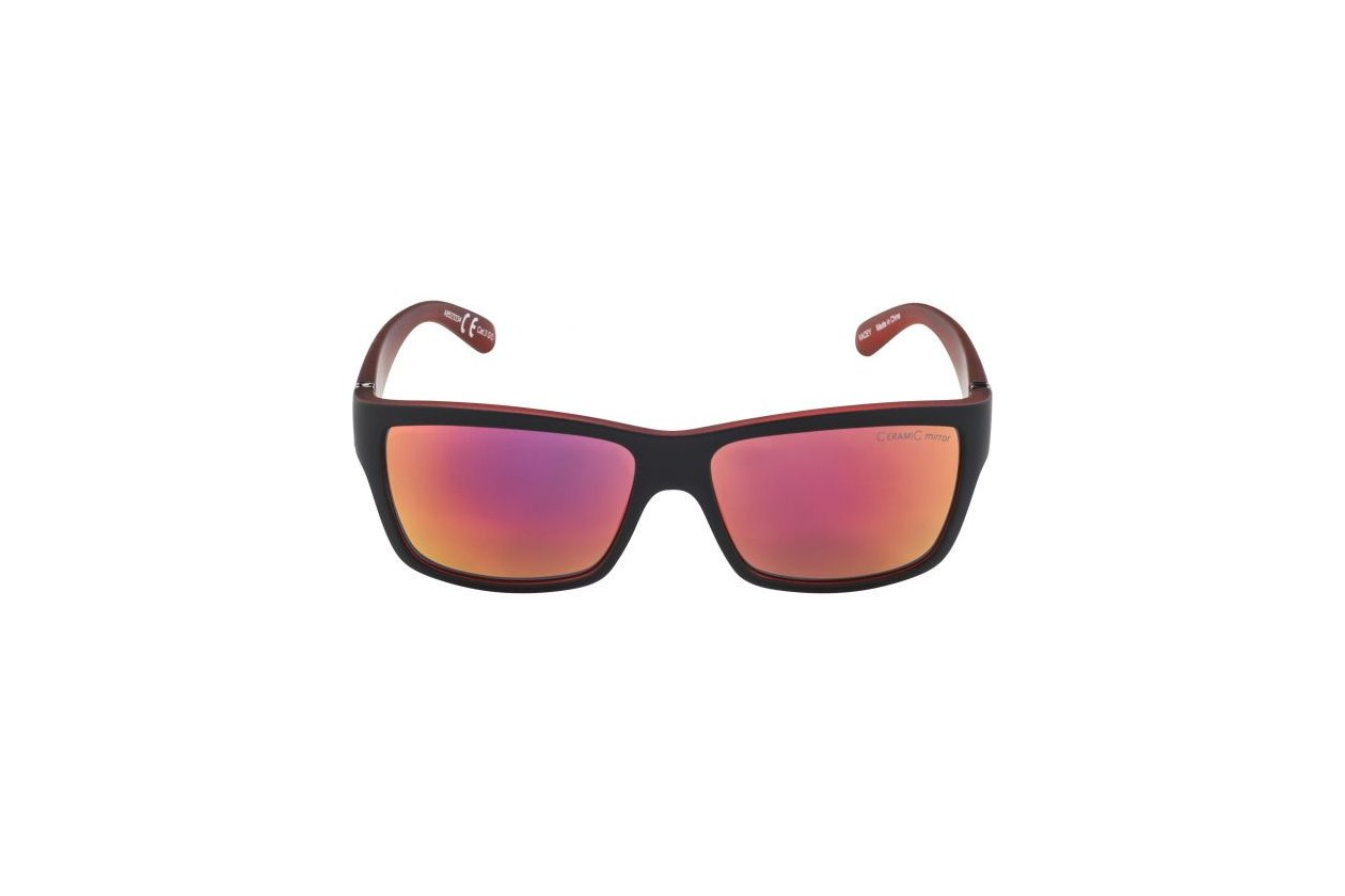 Alpina Kacey black-red matt / red mirror lens