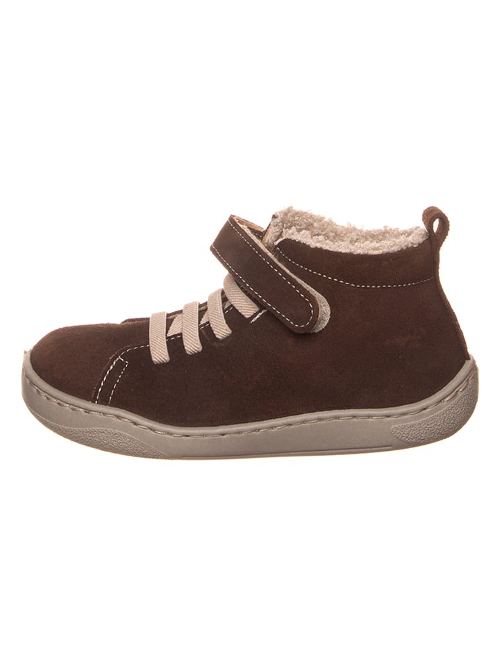 kmins Leder-Barfuß-Schnürschuh in Braun günstig kaufen