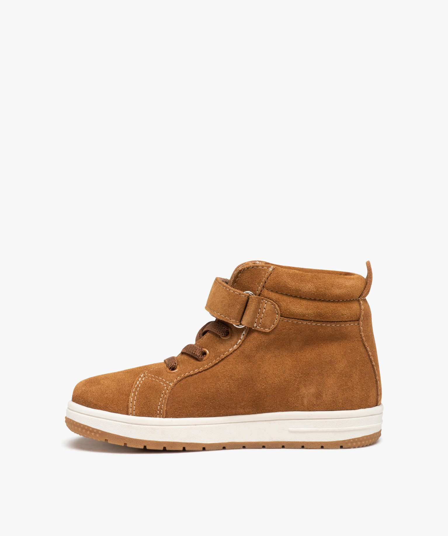 Basket mid-cut fermeture scratch Garçon camel | GEMO
