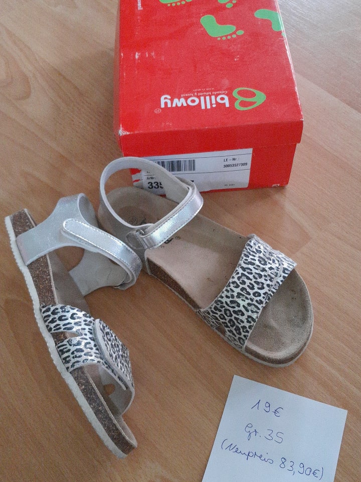 billowy Sandalen in Silber günstig kaufen 35