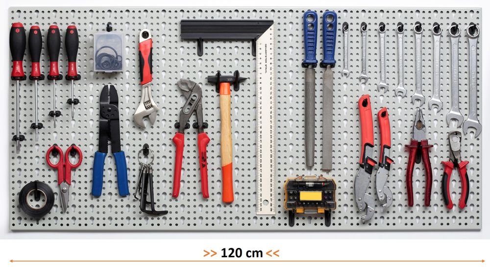 Kreher Werkbank mit Schublade   Türen   52 tlg. Lochblech