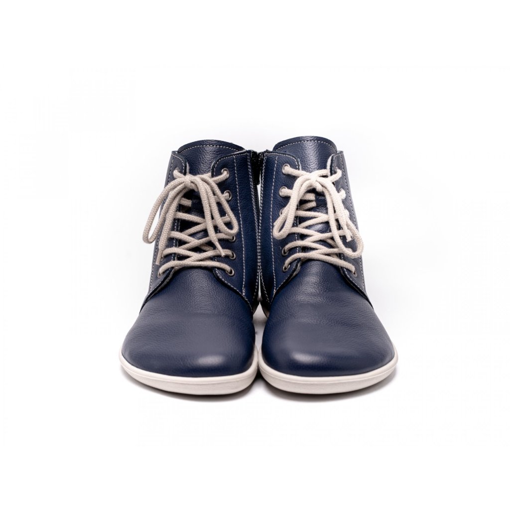 Be Lenka Nord Navy Winterbarfußschuhe