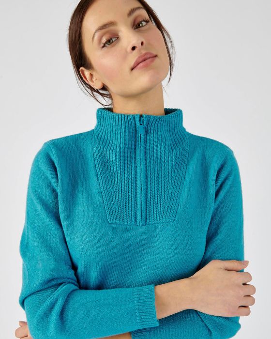 Pull col camionneur zippé