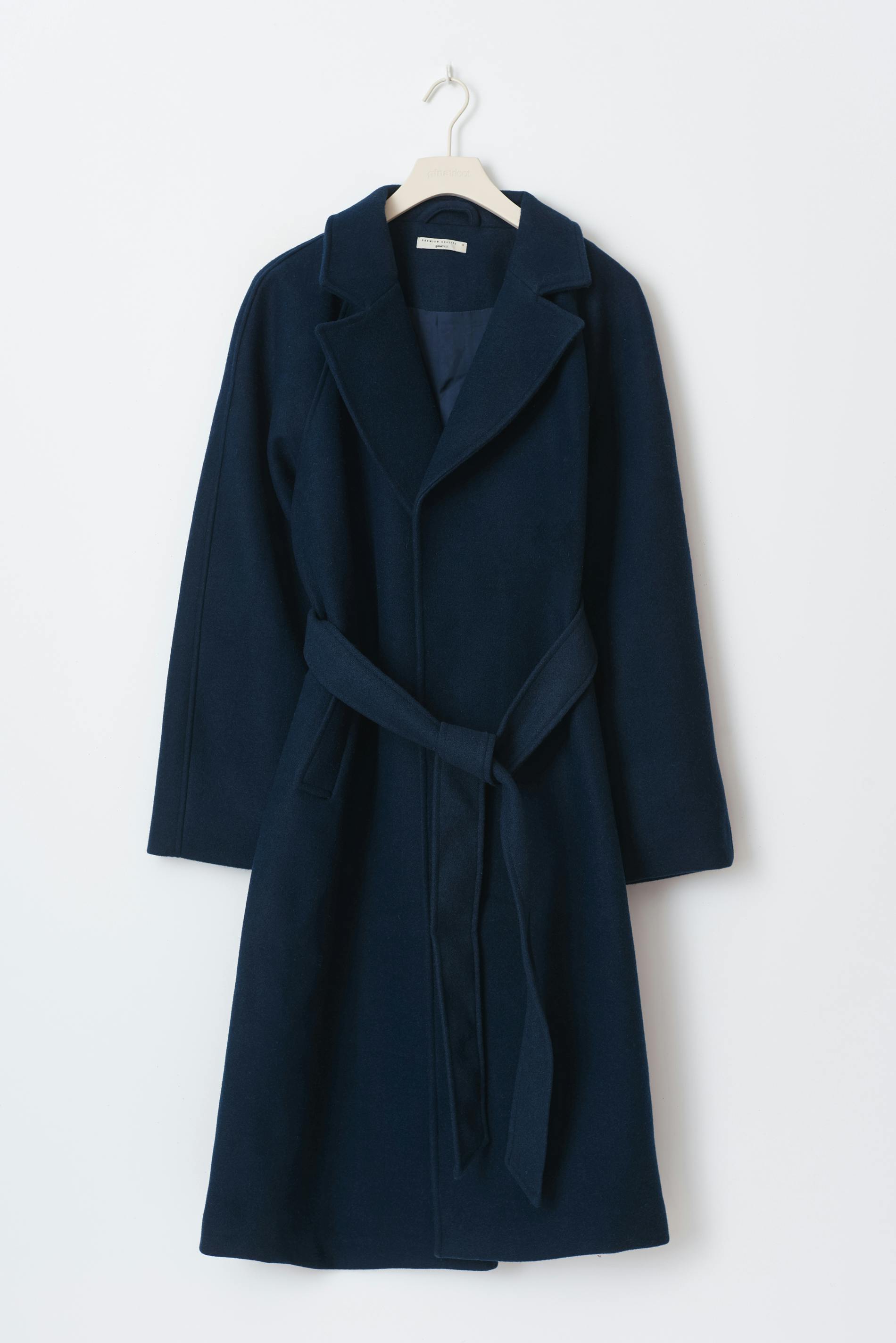 Belted long coat