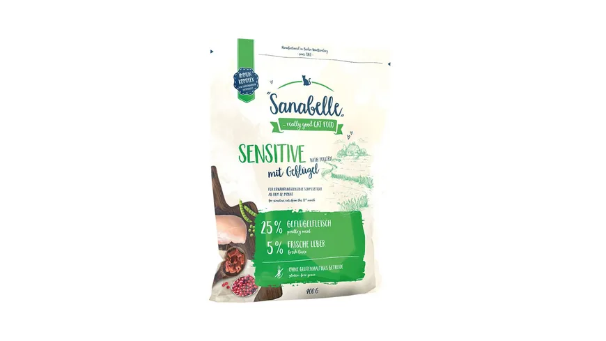 Sanabelle Katzentrockenfutter Sensitive Geflügel 400 g 400 g