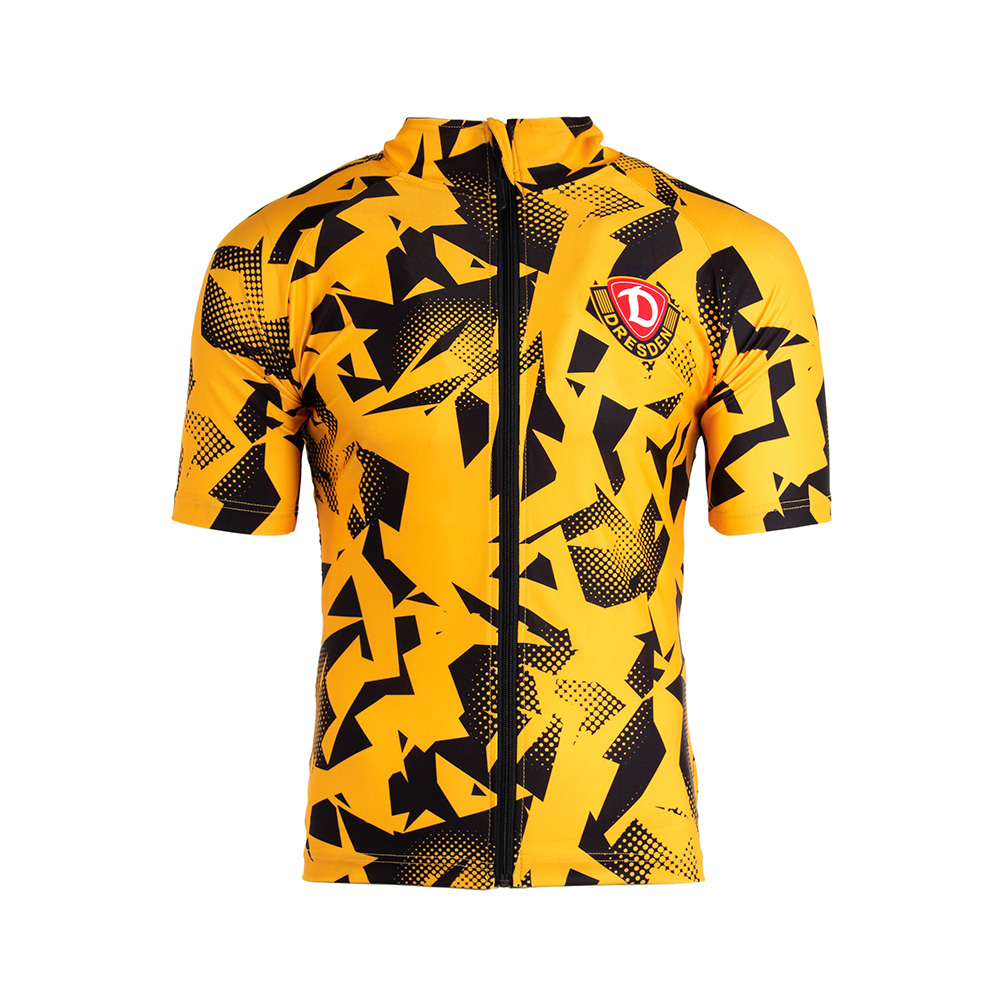 Radtrikot MUSTER schwarz-gelb