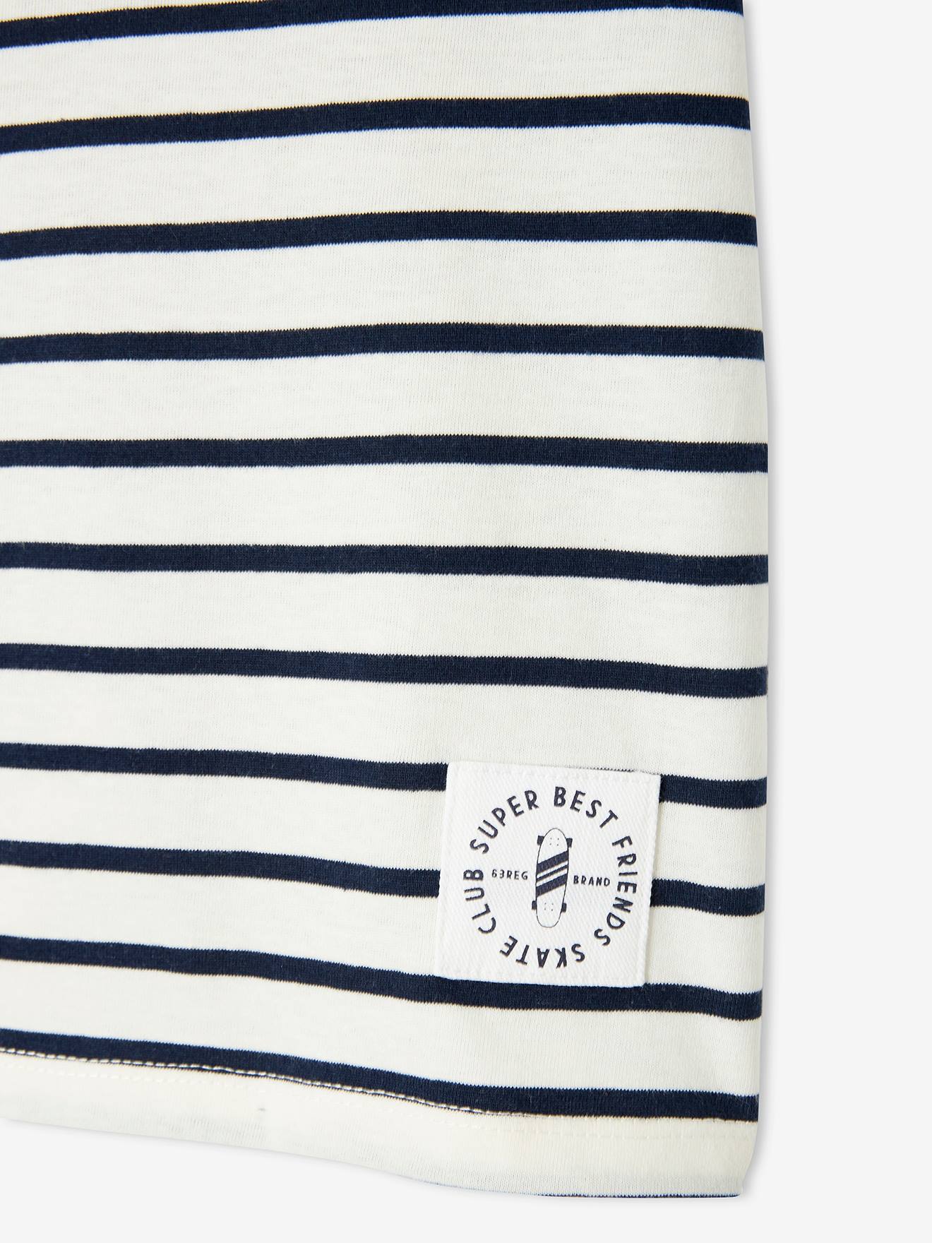 Vertbaudet Jungen T-Shirt mit Streifen Oeko-Tex - gelb gestreift