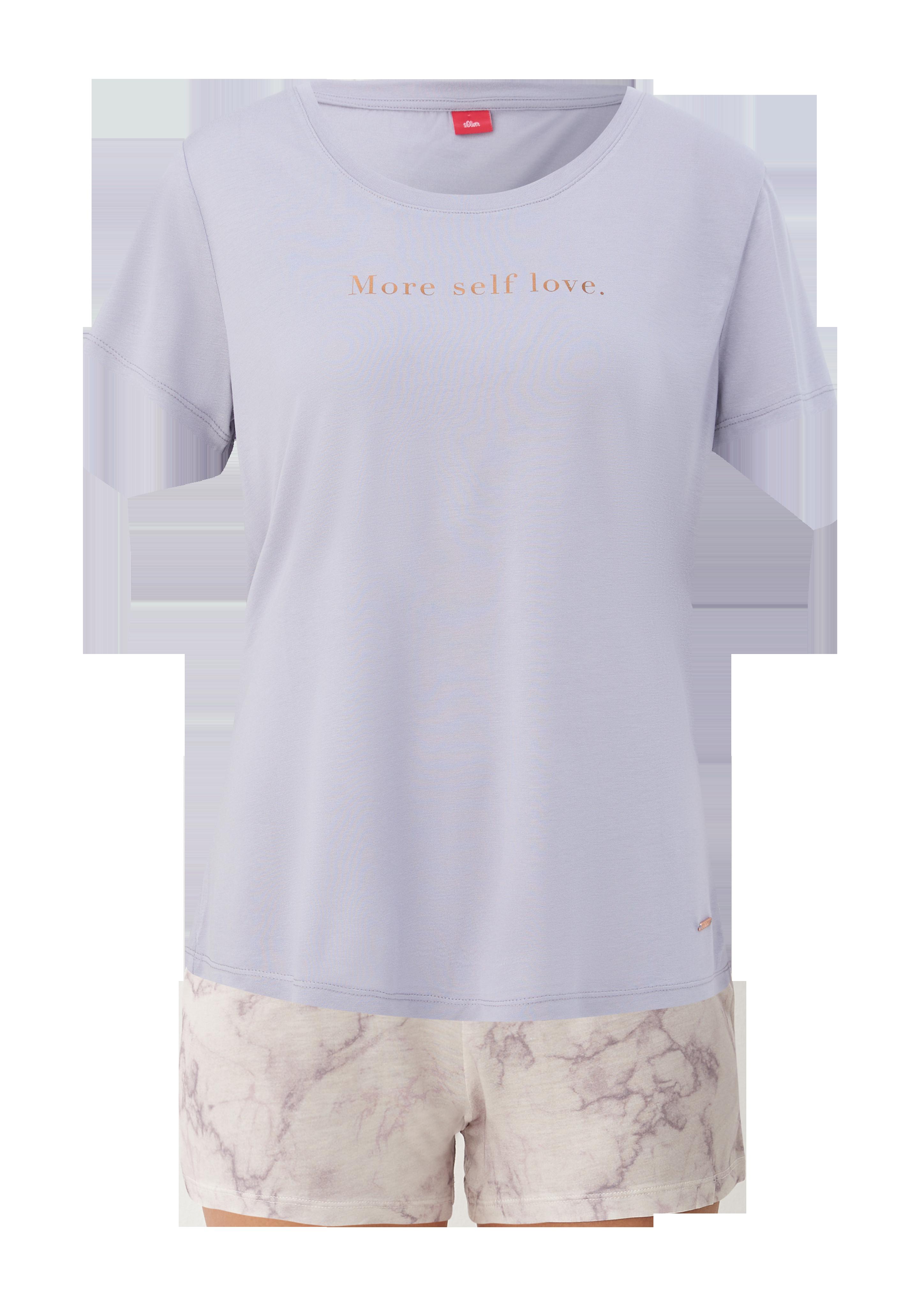 Pyjama mit Schriftprint  6006010-10W3