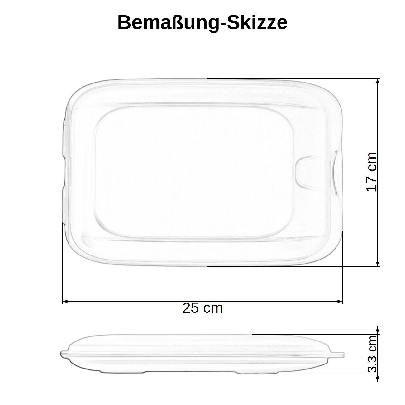 Engelland Frischhaltedose Aufschnittdosen, Kühlschrankbox, Kunststoff, Kunststoff, (Vorteils-Set, 6-tlg., mit transparentem Deckel), stapelbar, platzsparend, Ordnung im Kühlschrank, Organizer, Stapelbox