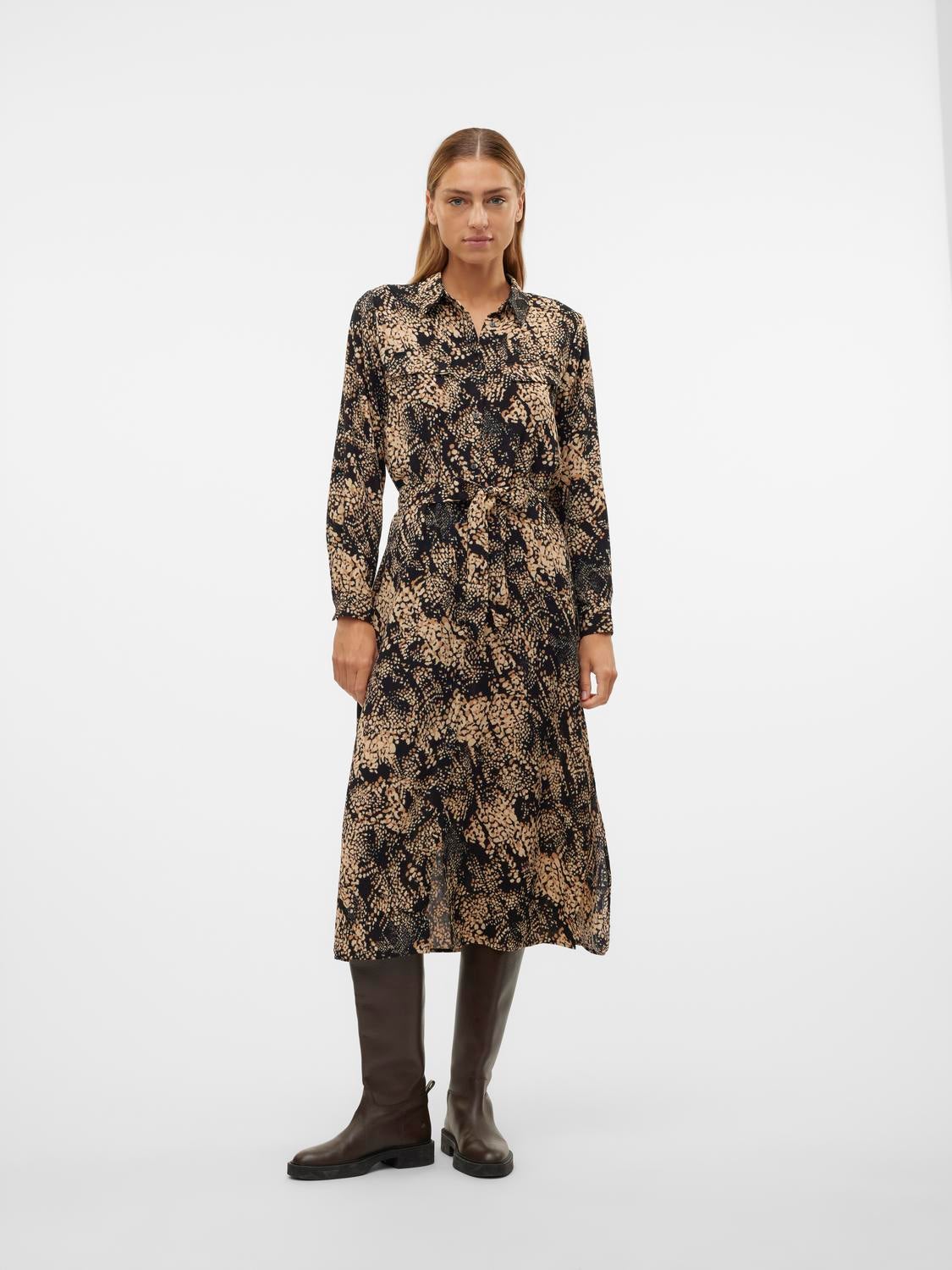 VMOFREYA Langes Kleid