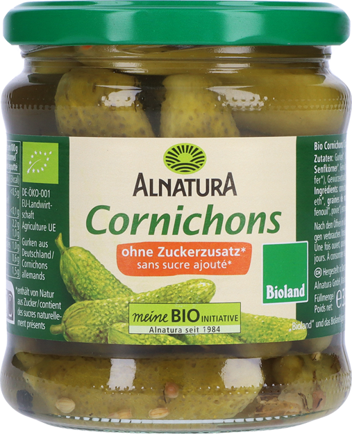 Alnatura Bio Cornichons Ungesüßt