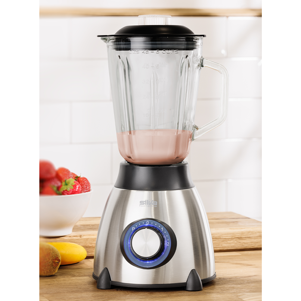 SILVA HOMELINE Edelstahl-Profi-Standmixer 550 Watt