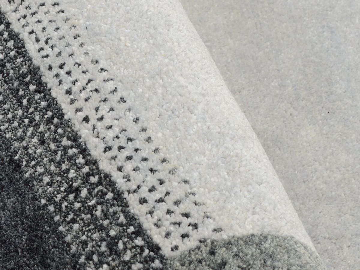 Teppich aus Indien Intense Mala Grau 70 x 140 cm