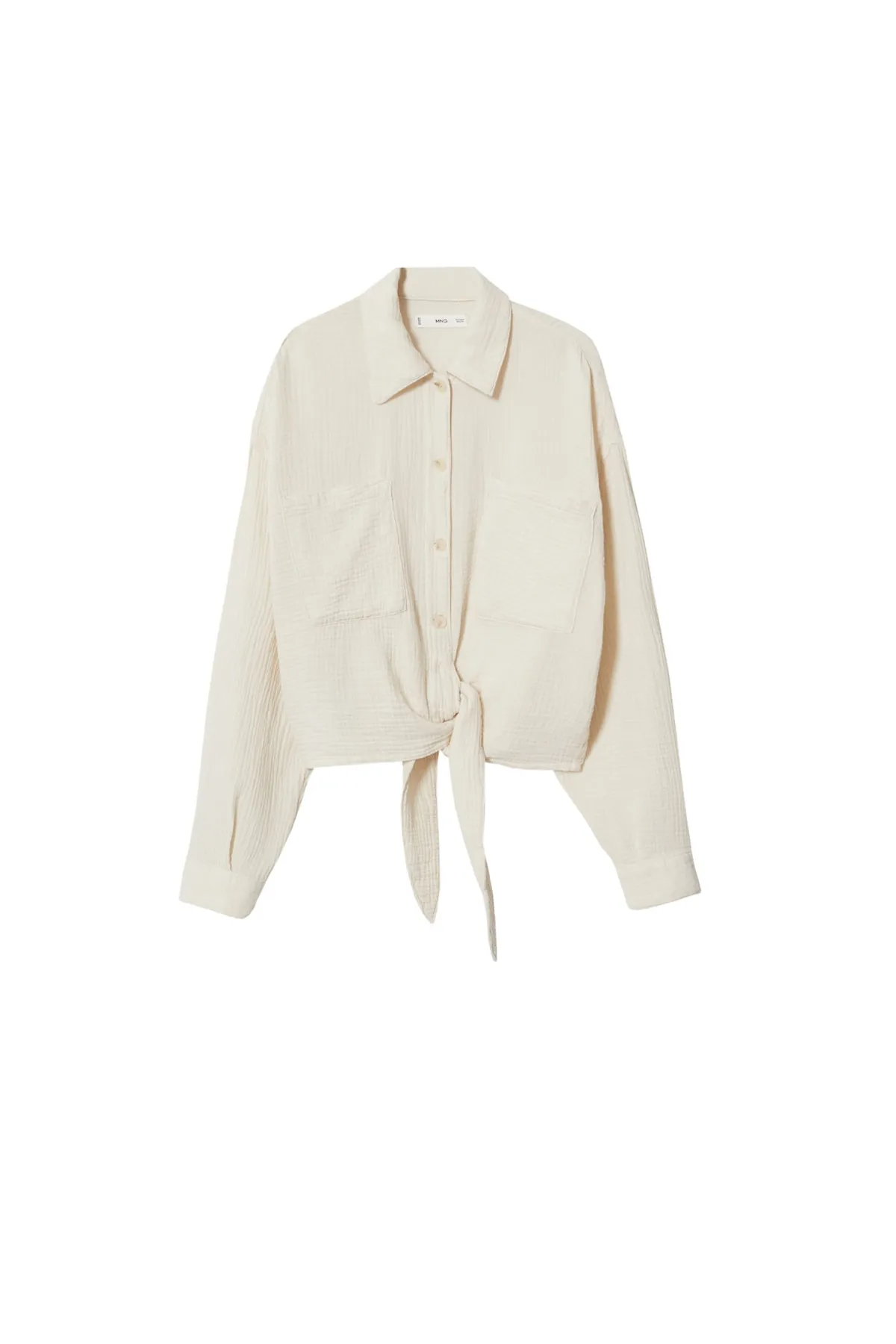 MANGO  Hemd - Ecru - Regular Fit