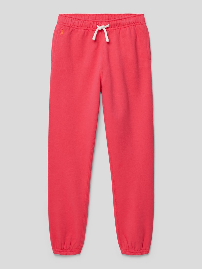 Sweatpants mit Label-Stitching Modell 'ATHLETIC' in pink