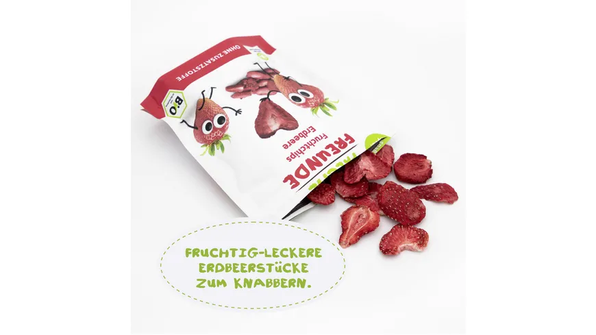 Freche Freunde Bio Fruchtchips 100% Erdbeere 12 g
