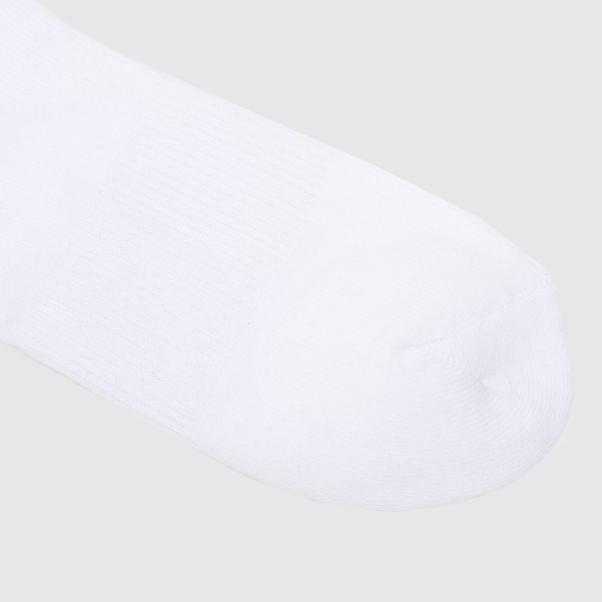 Komplet treh belih in rdečih okroglih nogavic z našitim logotipom New Balance
