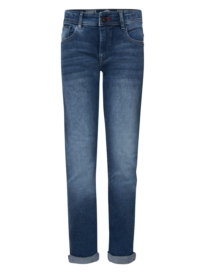 Petrol Industries Tapered Fit Jeans Turner Sequim in Blau günstig kaufen