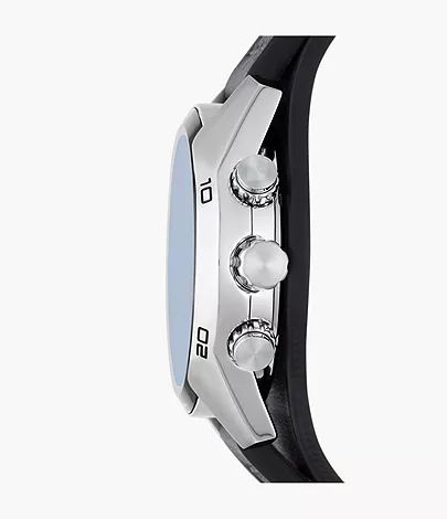 Fossil Herrenuhr Coachman Leder Schwarz