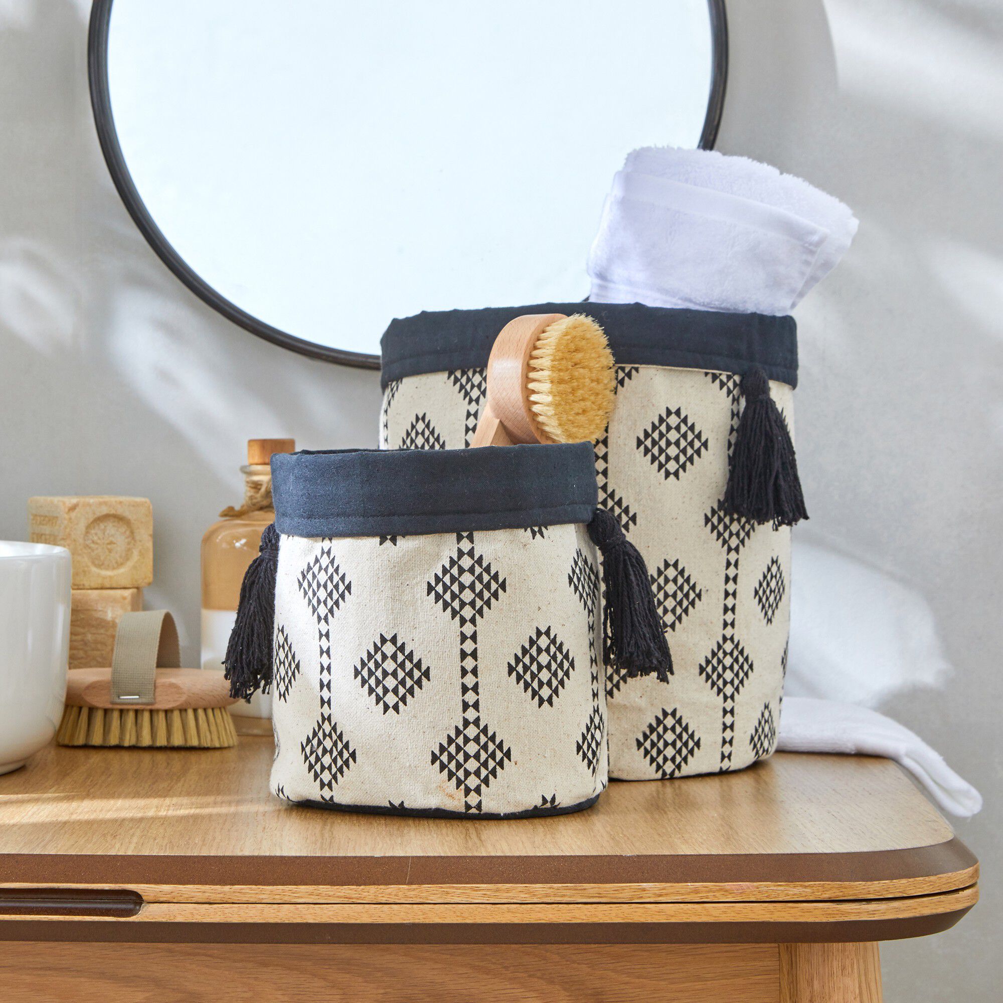 Cache-pot panier de rangement