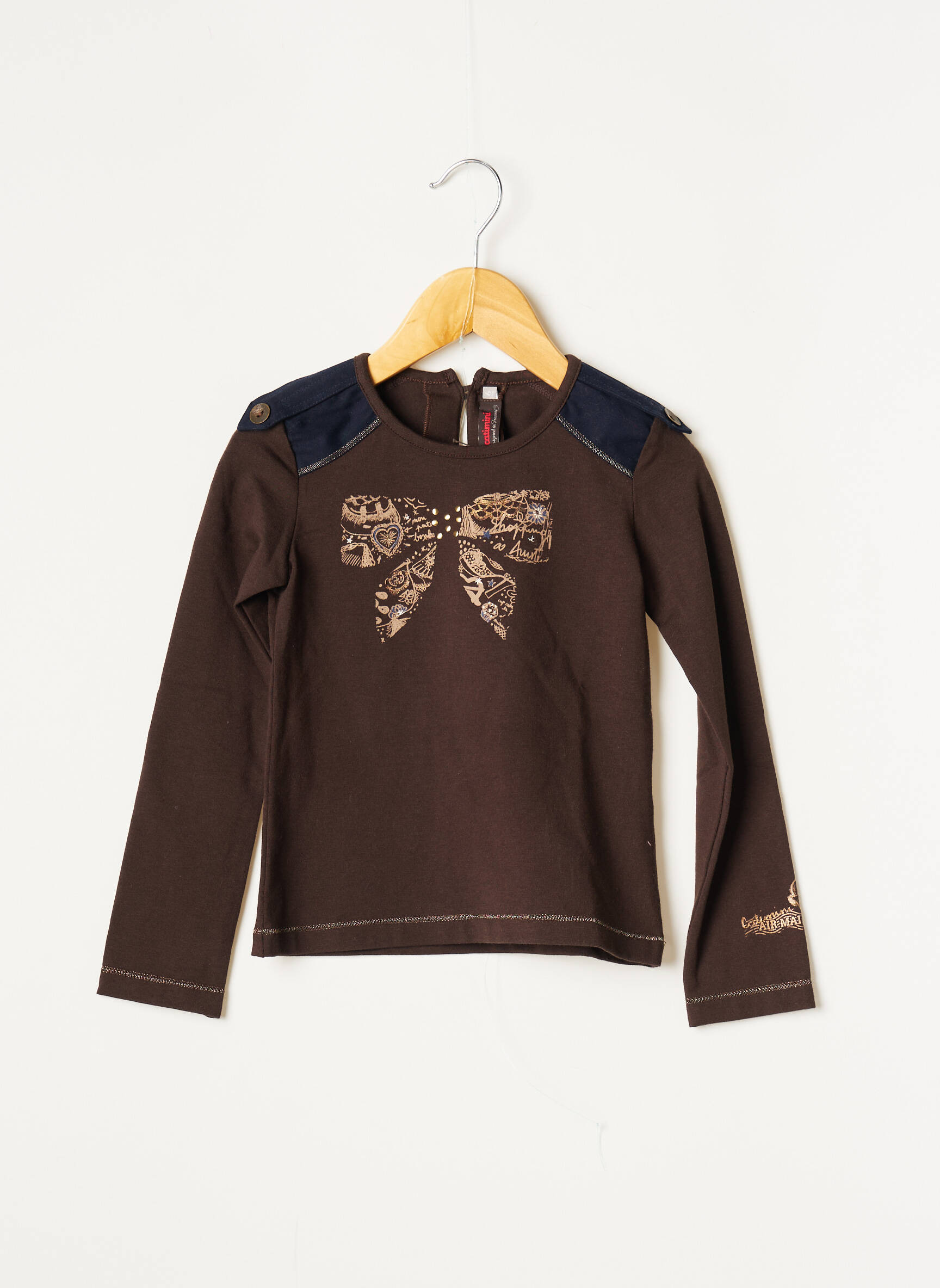 Catimini Tshirts Fille couleur beige