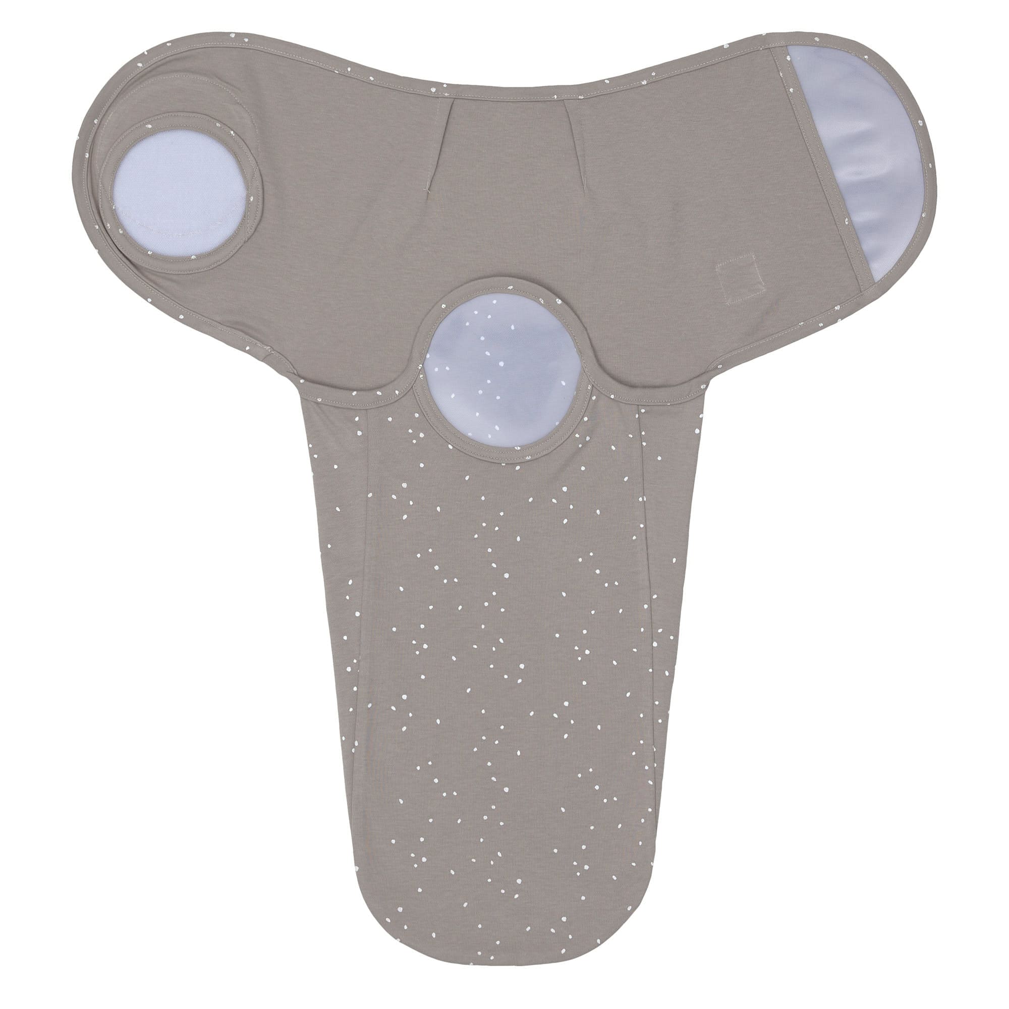 Pucksack - Bio Baumwolle, Sprinkle Taupe, Grau
