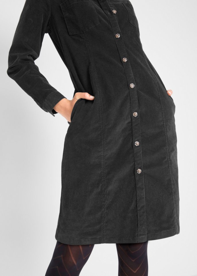 Cord-Stretch-Kleid
