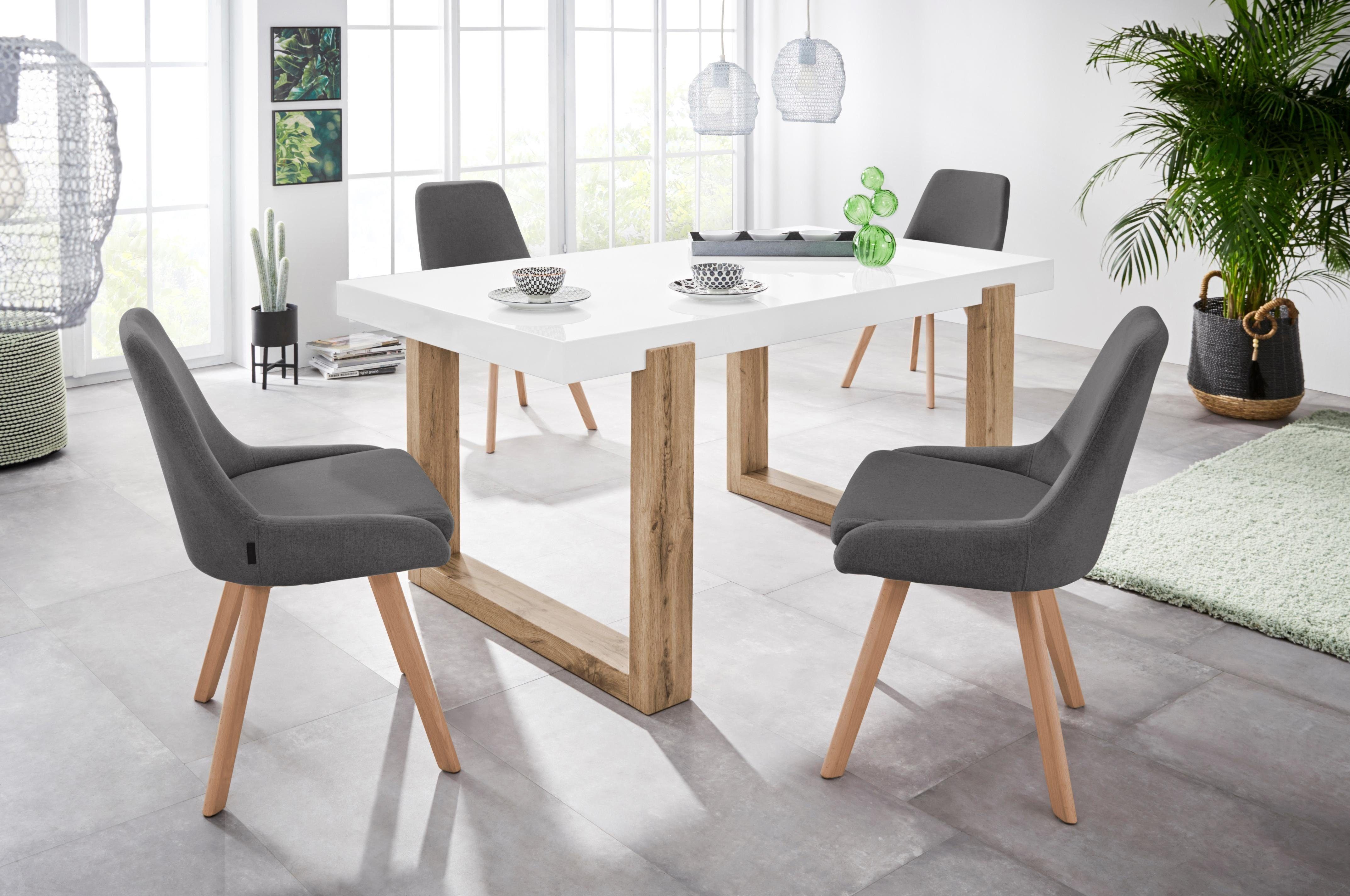 INOSIGN Esszimmerstuhl Dilla (Set, 2 St), im 1er und 2er Set erhältlich, aus Webstoff Bezug, Sitzhöhe 48 cm