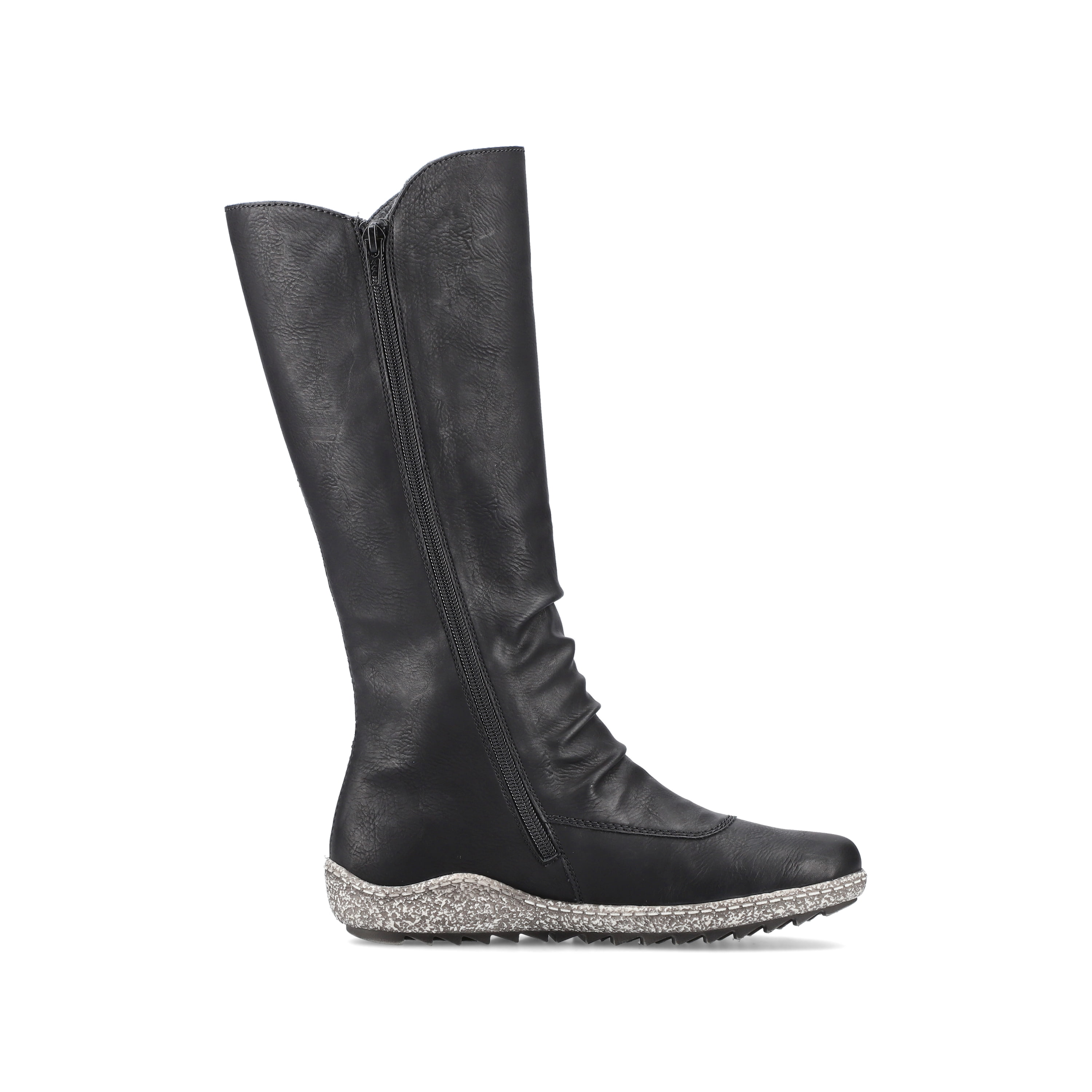 Rieker Damen Hochschaftstiefel tiefschwarz