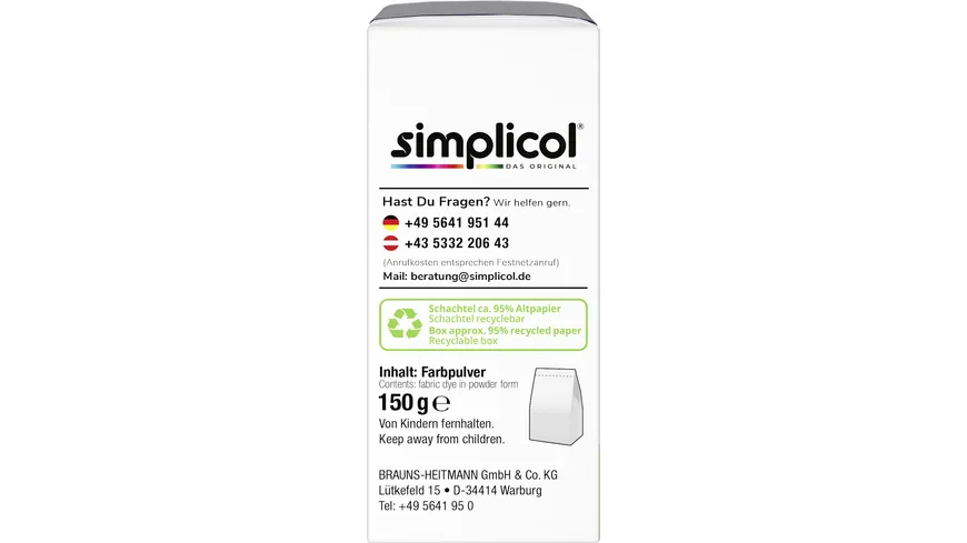 simplicol Textilfarbe expert Marine-Blau 150 g