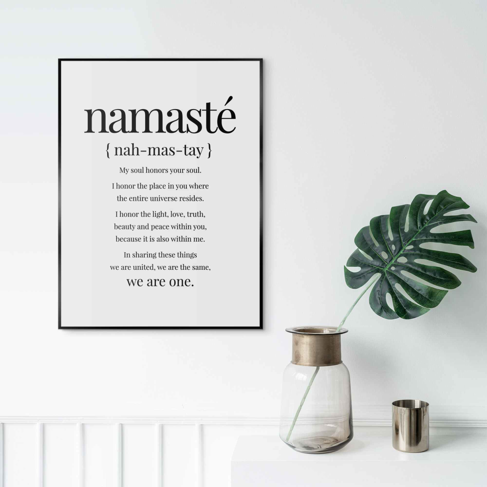 Rahmenbild Yoga Quote