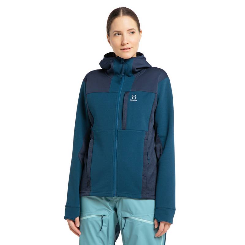 Haglöfs Vassi Mid Hood Fleecejacke Damen