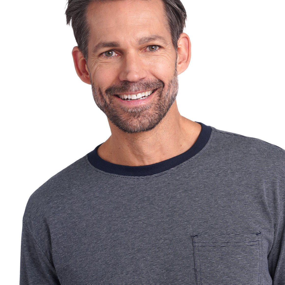 Herren Schlafanzug im Streifen-Look