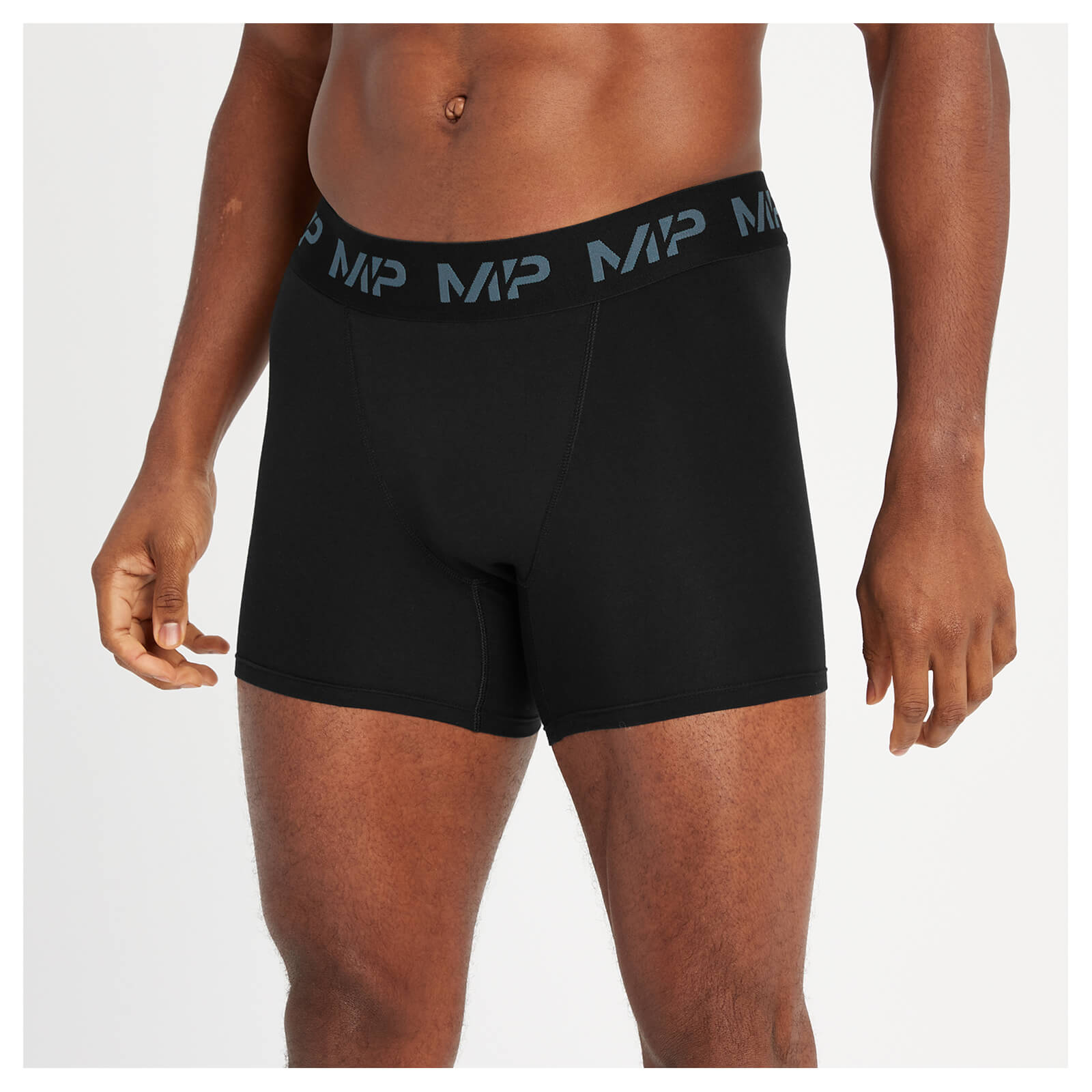 Boxers à logo coloré MP pour hommes  – Noir/Bleu fumé/Bleu galet/Gris foncé
