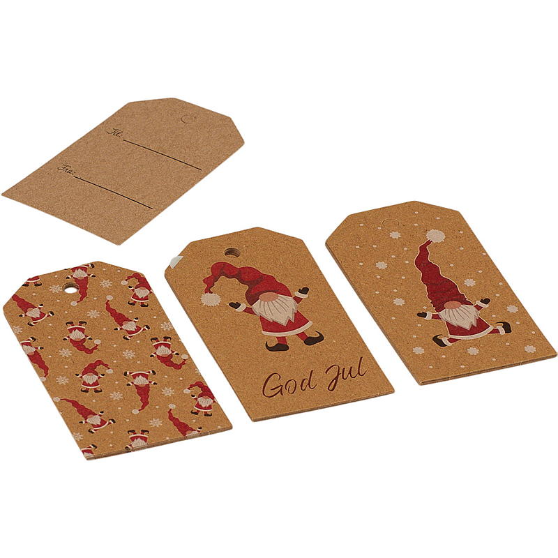 Home Gavemerkelapp 15-pk nisse Kraft