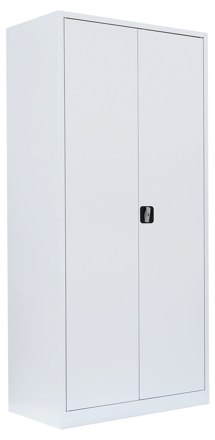 Steelboxx Mehrzweckschrank Aktenschrank Metallschrank abschließbar Büroschrank 195x92,5x42,2cm (1-St) Komplett montiert, keine Montage notwendig