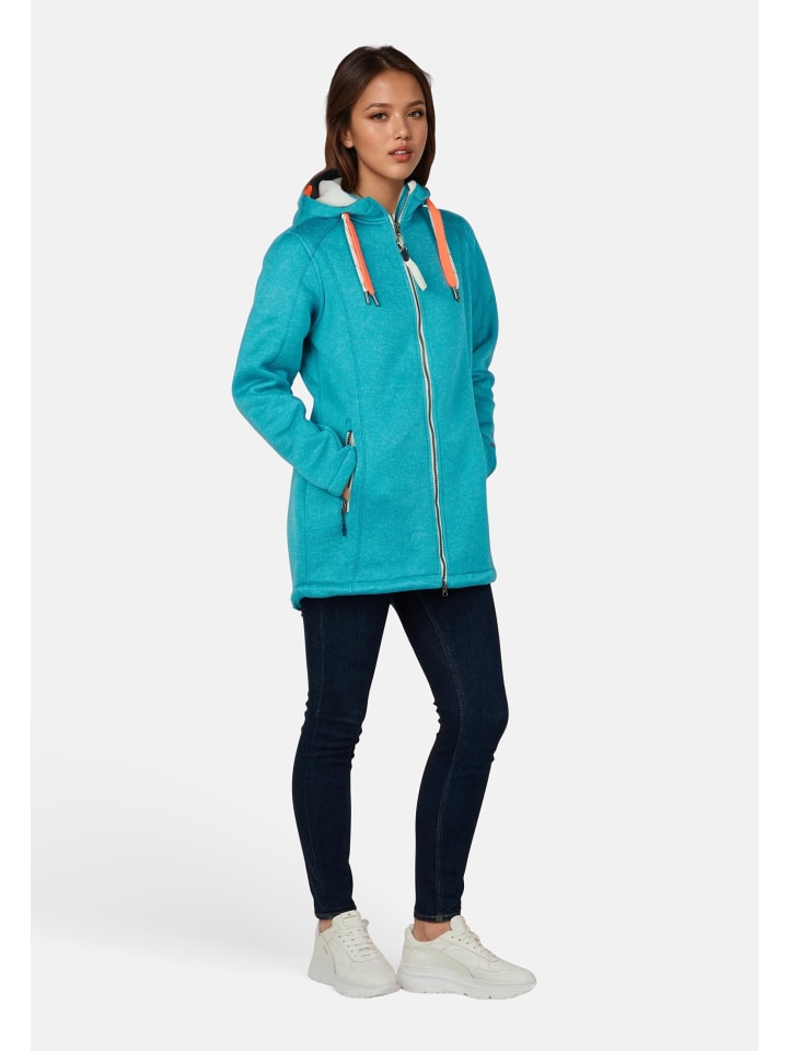 Salzhaut Strickfleecemantel Tärgern in Scuba Blue günstig kaufen