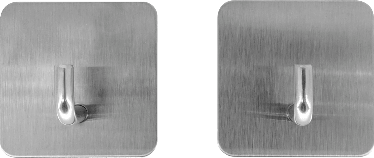 Handtuchhalter, silber, 2 St