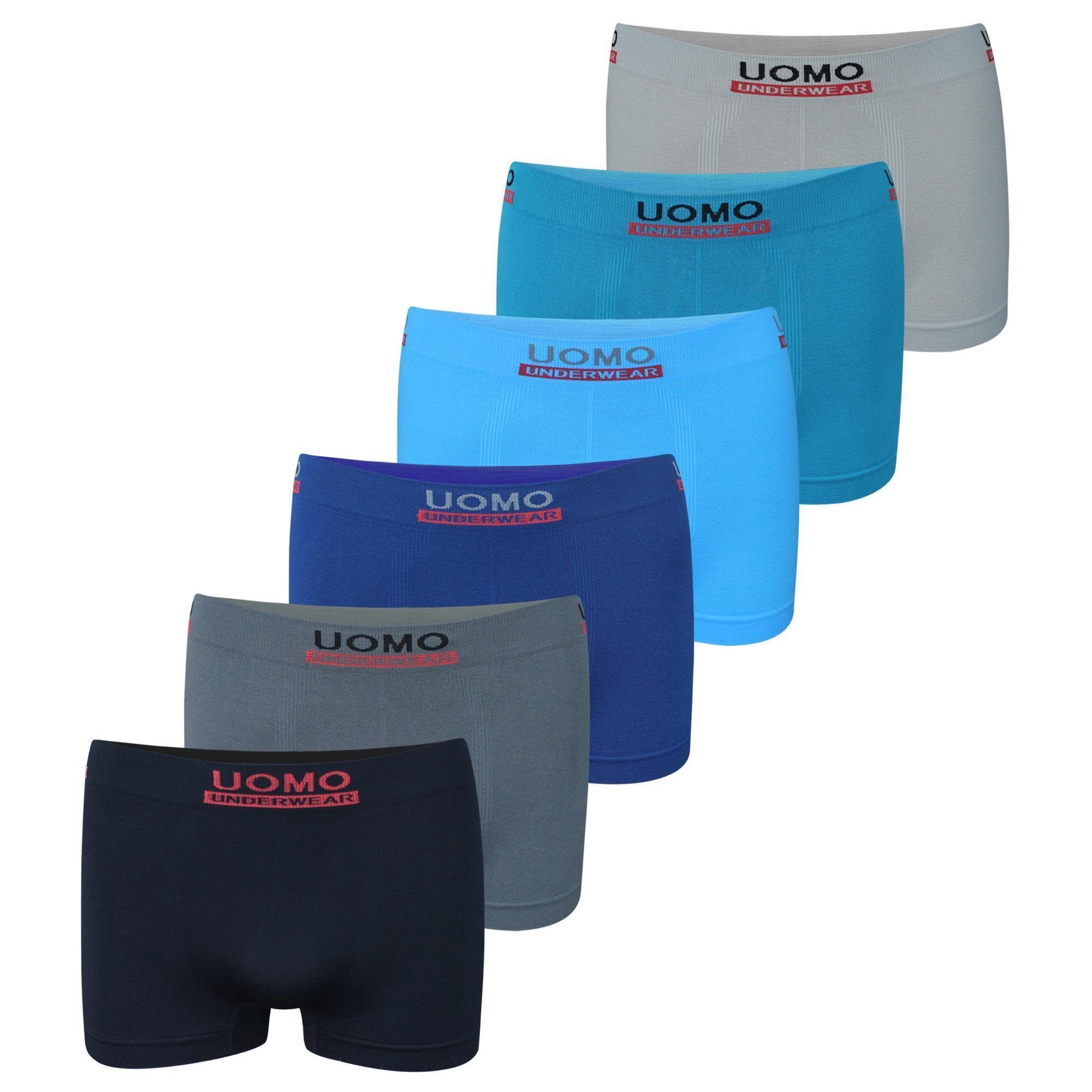 LOREZA Boxershorts 12 Jungen Boxershorts Unterhosen Microfaser Retro-Pants Shorts Schlüpf (Spar-Packung, 12-St)