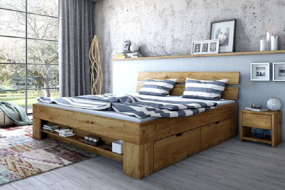 Futonbett Sarah Eiche 180 x 200 cm