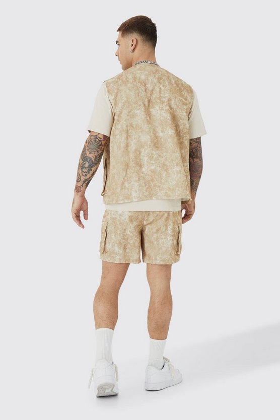 Cargo-Shorts mit elastischem Bund
