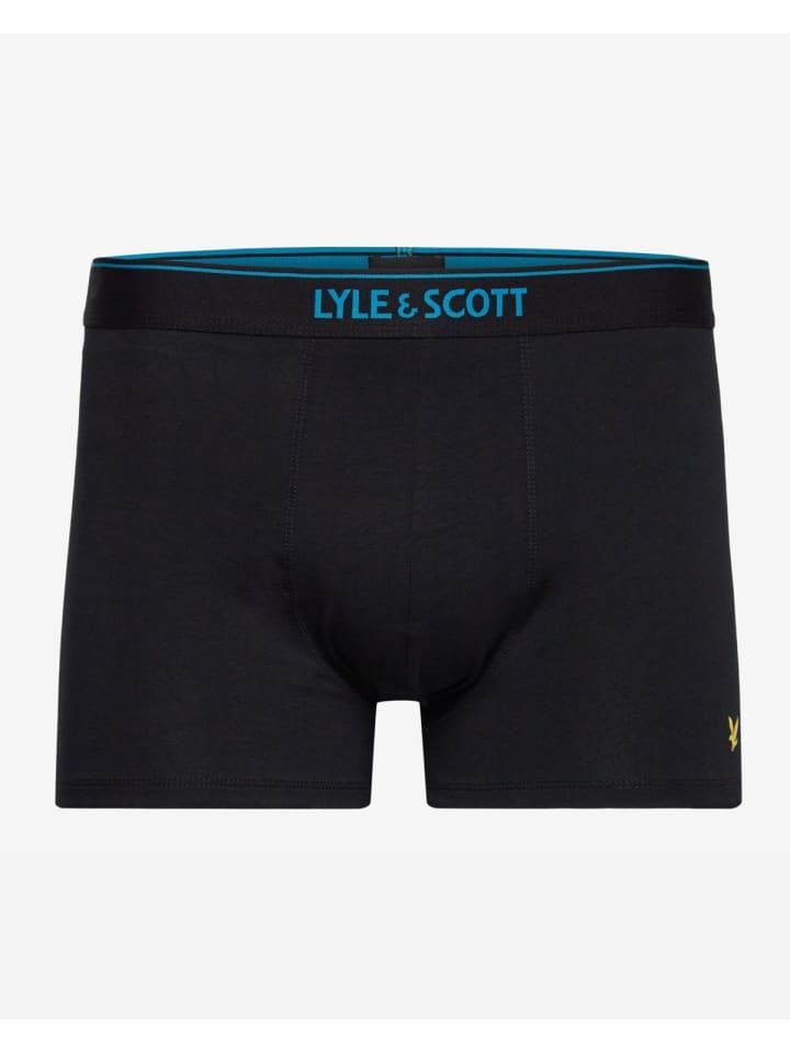 Lyle & Scott Trunks 5-Er Set in Tiefschwarz mit Textbund günstig kaufen S