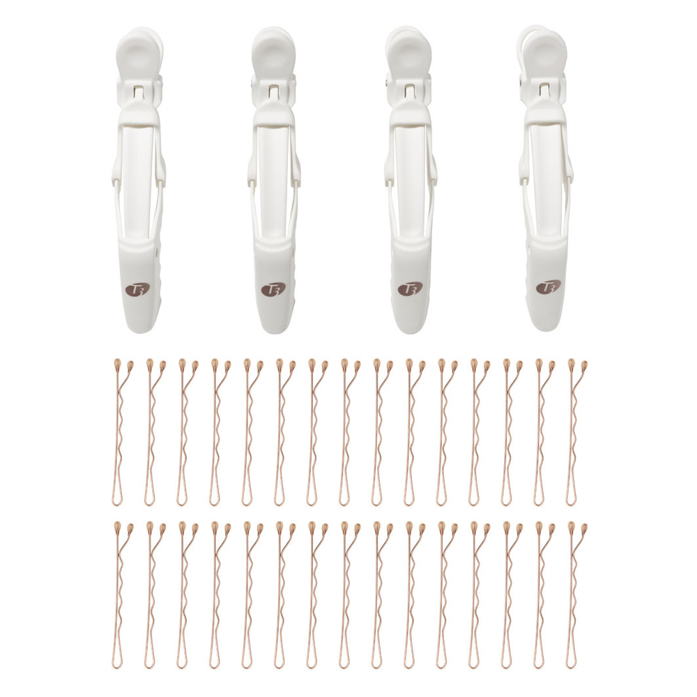 T3 Clip & Pinces Kit De 4 Clips Alligator Et 30 Pinces