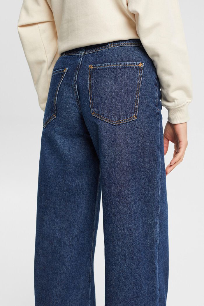 Mid-Rise-Jeans mit weitem Bein