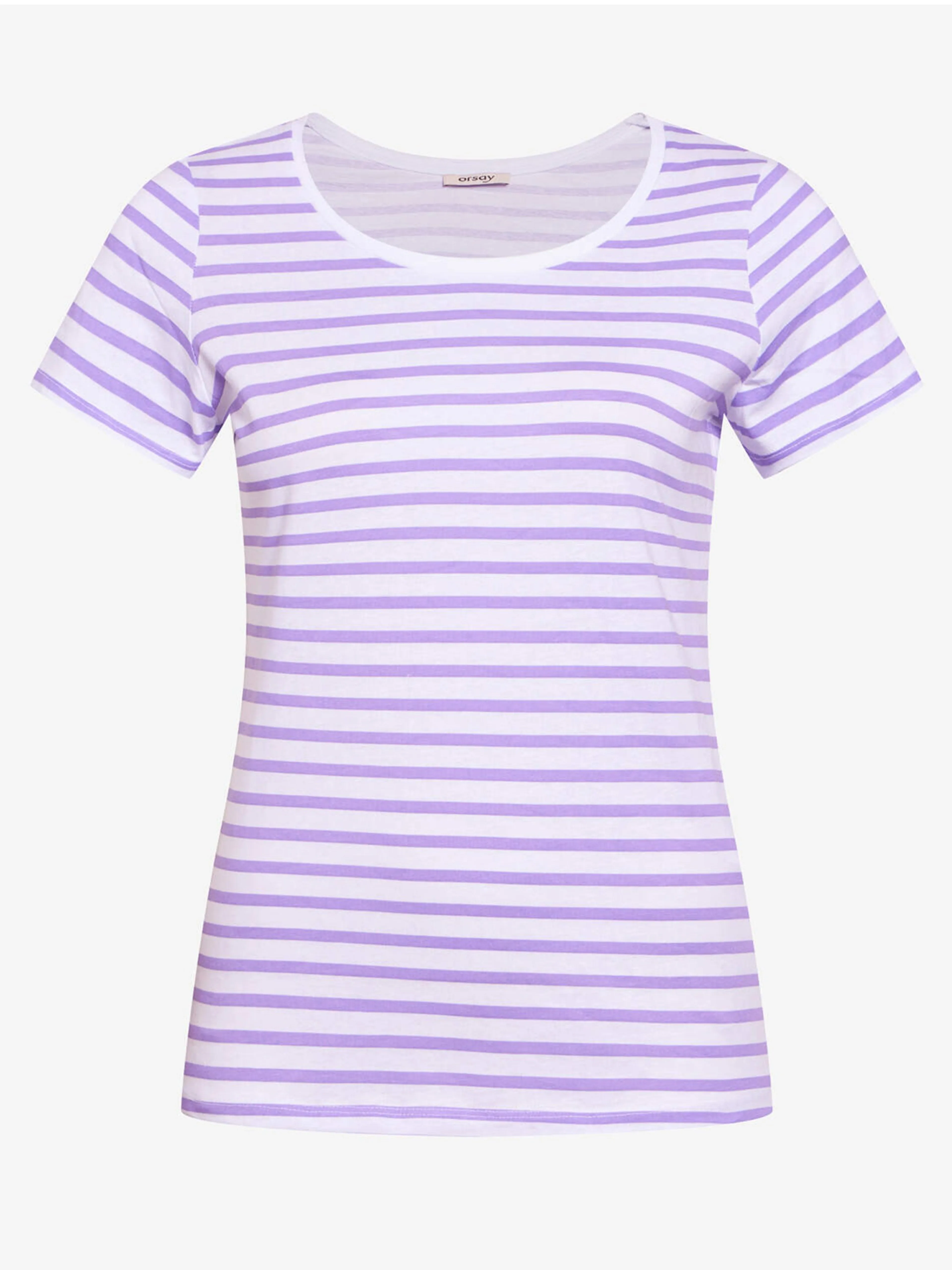 Lila-weiß gestreiftes T-Shirt ORSAY